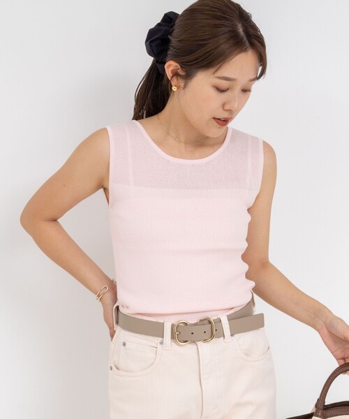 NOLLEY’S(ノーリーズ)の「《手洗い可能》ベーシックノースリーブニット(ニット/セーター・レディース・ホワイト/ブラウン/ピンク/ブラック・38)」の16枚目の写真