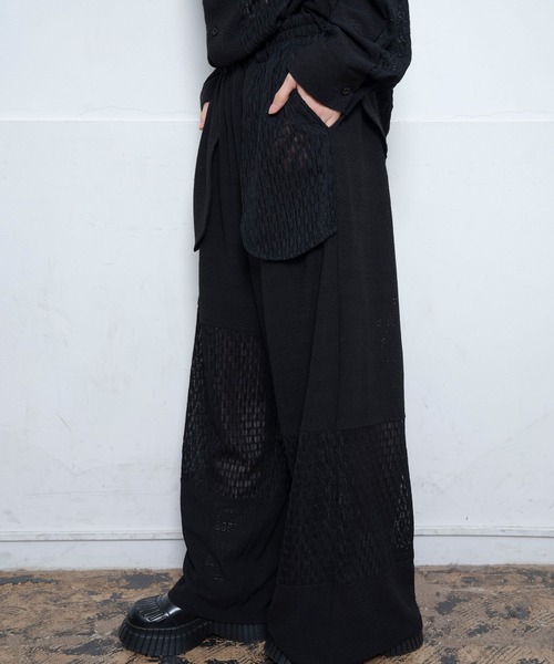 Nora Lily（ノラリリー）の「【Nora Lily】Sheer Wide Pants(UNISEX)（その他パンツ・メンズ・ホワイト/ラベンダー/ブラック・FREE）」の11枚目の写真