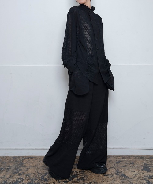 新品Nora Lilyノラリリーナイロンブルゾン Nylon track top Nora Lily】Oversilhouette Line Track Jacket（Tシャツ