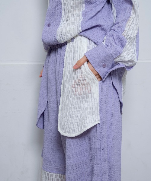 Nora Lily（ノラリリー）の「【Nora Lily】Sheer Wide Pants(UNISEX)（その他パンツ・メンズ・ホワイト/ラベンダー/ブラック・FREE）」の17枚目の写真