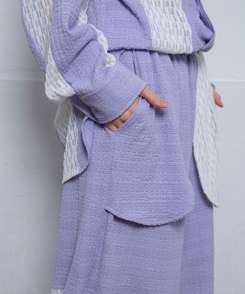 Nora Lily（ノラリリー）の「【Nora Lily】Sheer Wide Pants(UNISEX)（その他パンツ・メンズ・ホワイト/ラベンダー/ブラック・FREE）」の18枚目の写真
