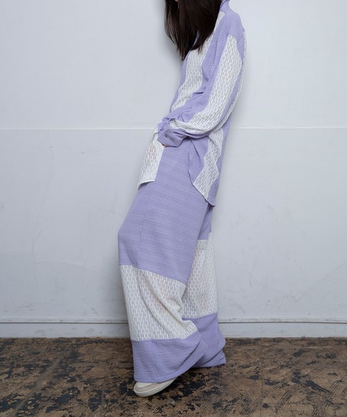 Nora Lily（ノラリリー）の「【Nora Lily】Sheer Wide Pants(UNISEX)（その他パンツ・メンズ・ホワイト/ラベンダー/ブラック・FREE）」の21枚目の写真