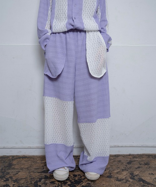Nora Lily（ノラリリー）の「【Nora Lily】Sheer Wide Pants(UNISEX)（その他パンツ・メンズ・ホワイト/ラベンダー/ブラック・FREE）」の22枚目の写真