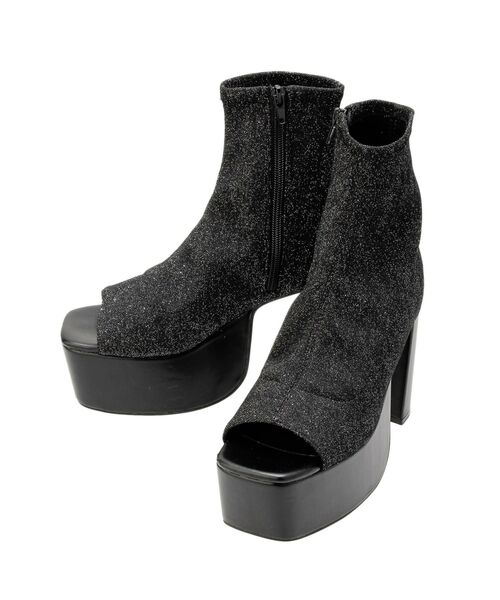 GYDA(ジェイダ)の「GD GLITTERブーツサンダル(サンダル・レディース・ブラック・SMALL/MEDIUM/LARGE)」の7枚目の写真