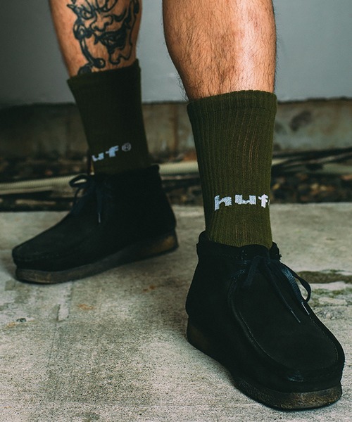 HUF（ハフ）の「HUF eightynine CREW SOCKS（ソックス/靴下・メンズ・ホワイト/オレンジ/ブラック/オリーブ・O/S）」の4枚目の写真