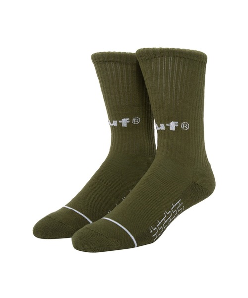 HUF（ハフ）の「HUF eightynine CREW SOCKS（ソックス/靴下・メンズ・ホワイト/オレンジ/ブラック/オリーブ・O/S）」の7枚目の写真