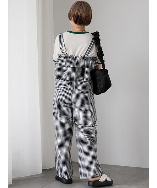 ehka sopo(エヘカソポ)の「ギンガムチェックタックパンツ(その他パンツ・レディース・レッド/パープル/ブラック・F)」の13枚目の写真