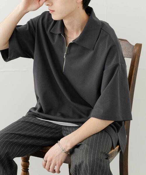 セール】『ユニセックス』ダンボールポンチハーフジップショート