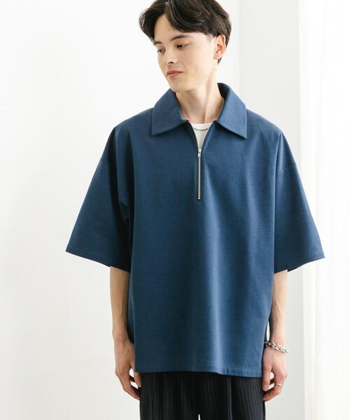 SENSE OF PLACE by URBAN RESEARCH(センスオブプレイスバイアーバンリサーチ)の「『ユニセックス』ダンボールポンチハーフジップショートスリーブTシャツ(Tシャツ/カットソー・メンズ・ブラック/ブラウン/ネイビー/ミント/チャコールグレー・MEDIUM/LARGE)」の13枚目の写真