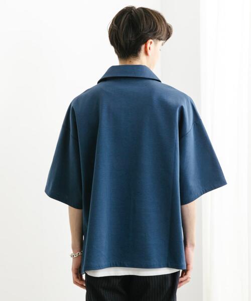 SENSE OF PLACE by URBAN RESEARCH(センスオブプレイスバイアーバンリサーチ)の「『ユニセックス』ダンボールポンチハーフジップショートスリーブTシャツ(Tシャツ/カットソー・メンズ・ブラック/ブラウン/ネイビー/ミント/チャコールグレー・MEDIUM/LARGE)」の15枚目の写真