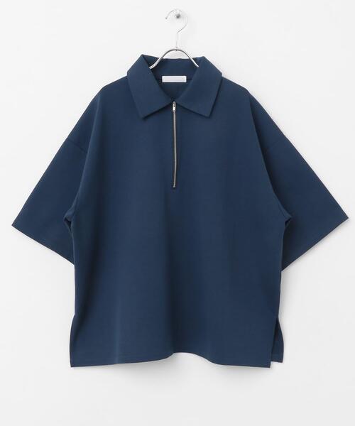 SENSE OF PLACE by URBAN RESEARCH(センスオブプレイスバイアーバンリサーチ)の「『ユニセックス』ダンボールポンチハーフジップショートスリーブTシャツ(Tシャツ/カットソー・メンズ・ブラック/ブラウン/ネイビー/ミント/チャコールグレー・MEDIUM/LARGE)」の16枚目の写真