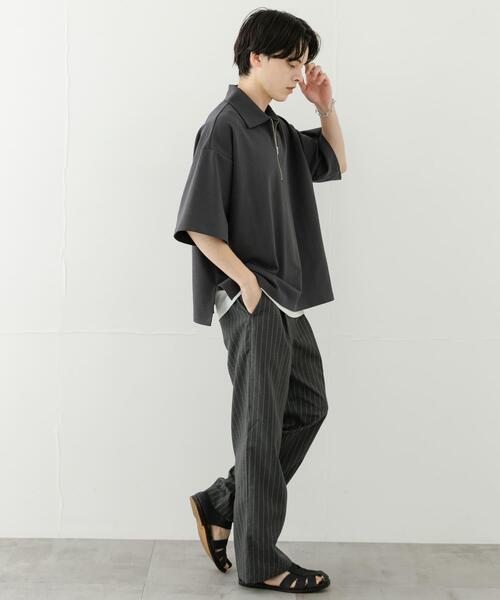 【新品】MunsingwearストレッチダンボールポンチハーフZIPフーディ　L シンメン フィナルスムースハーフジップフーディ 0745 ダンボール
