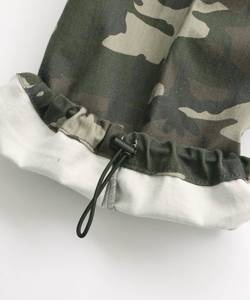 X-girl（エックスガール）の「WASHED 2WAY WIDE LEG CARGO PANTS（カーゴパンツ・レディース・ブラック/カモフラージュ/ベージュ・S/M）」の18枚目の写真