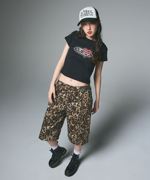X-girl エックスガール ワイドカーゴパンツ ブラック 楽天市場】【SALE／50%OFF】MILITARY CARGO PANTS X-girl