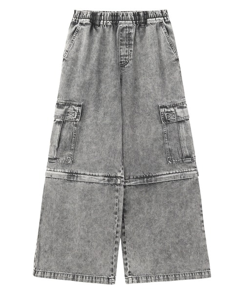 WASHED 2WAY WIDE LEG CARGO PANTS（カーゴパンツ）｜X-girl（エックス