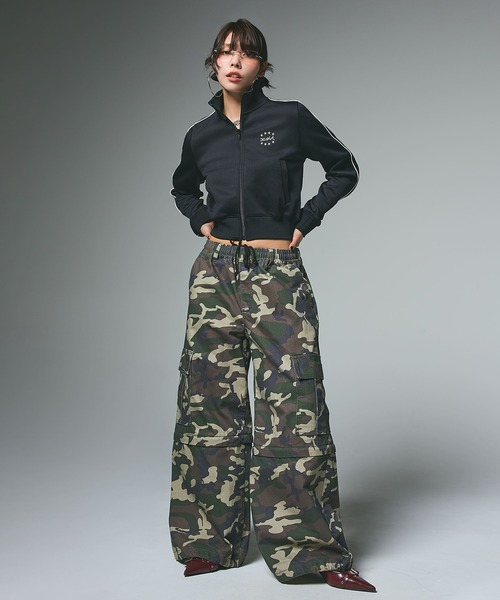 WASHED 2WAY WIDE LEG CARGO PANTS（カーゴパンツ）｜X-girl