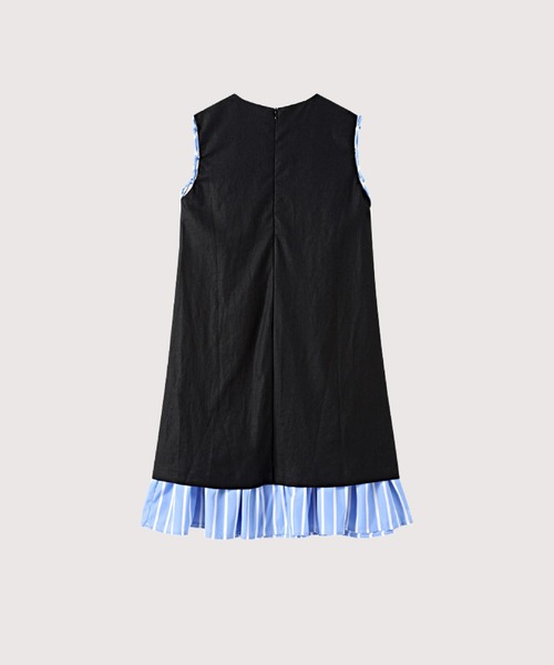 Stripe Stitching Vest Dress（ワンピース）｜LA POMME petit