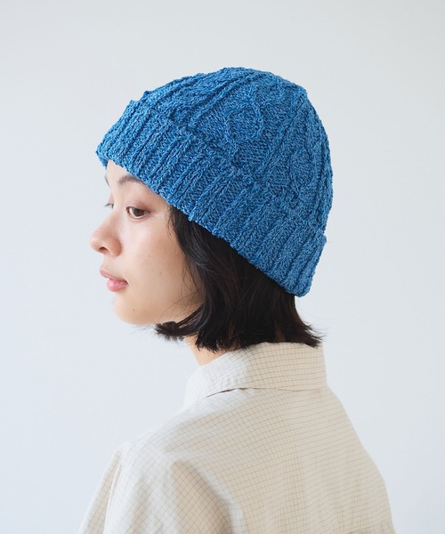 セール】和紙/ポリエステル shari shari ニットキャップ（ニット