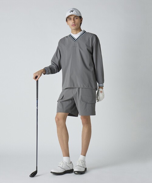 UNITED ARROWS GOLF セットアップ 総柄 半袖 ショートパンツ