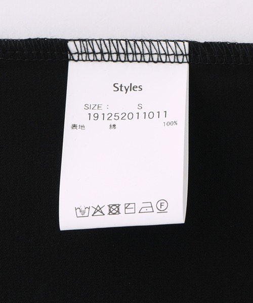 styles(スタイルス)の「STYLES TEE St25SS-TS01(Tシャツ/カットソー・メンズ・ホワイト/ブラック・M/L/XL)」の9枚目の写真