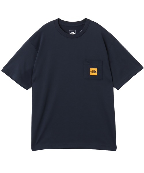 L 新品 ノースフェイス スクエア ロゴ Tシャツ ボックス Square LOGO TEE スクエアロゴ ボックスロゴ ブリティッシュカーキ 茶 ロゴT THE NORTH FACE S/S Square Logo Pocket Tee BLACK（ザ ノース