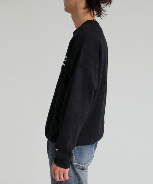 DELUXE（デラックス）の「DELUXE LOGO SAVAGE CREW（スウェット・メンズ・ブラック/グレー・X-LARGE/LARGE/MEDIUM/SMALL）」の12枚目の写真