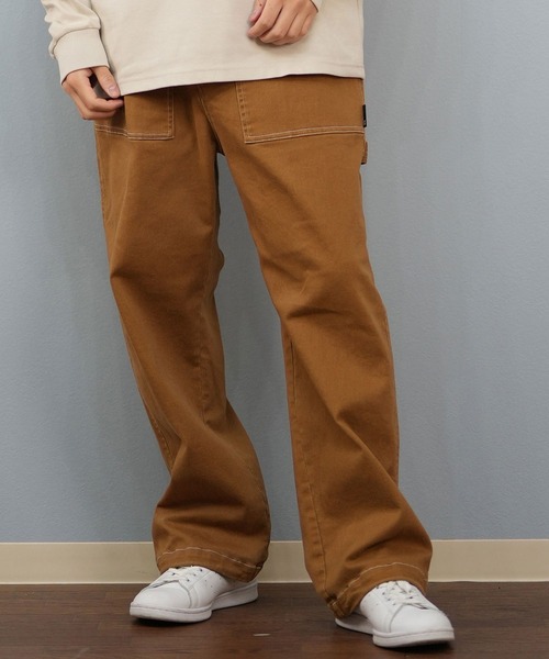 DC(ディーシー)の「DC/ディーシー ワイドデニム/ロンパン ストレッチ DPT254033(デニムパンツ・メンズ・ブラック/ブラウン・XL/L/M)」の1枚目の写真