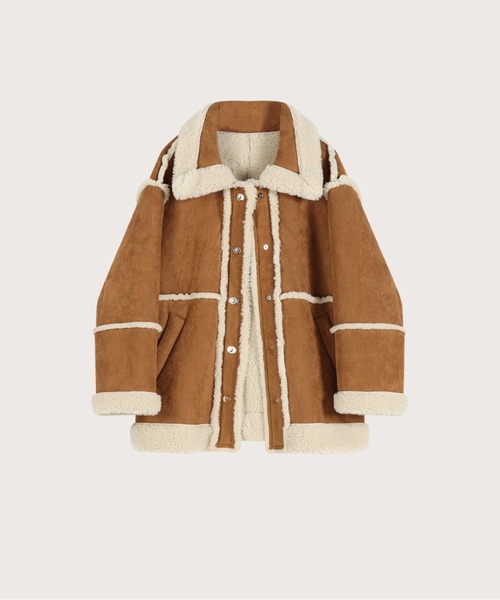 Cozy Faux Shearling Fur Coat（ムートンコート）｜LA POMME