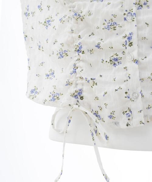 INGNI（イング）の「花柄ドロストオフショルブラウス（シャツ/ブラウス・レディース・ホワイト×ブルー/ブラック×ブルー・M）」の18枚目の写真