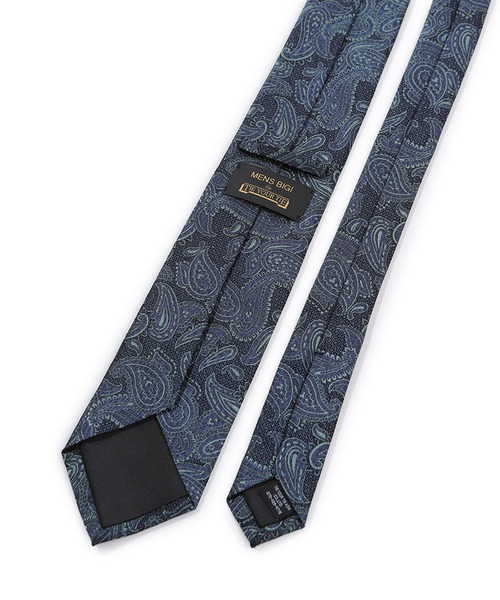MEN'S BIGI（メンズビギ）の「【TIE YOUR TIE/タイユアタイ】ヴィンテージペイズリー柄ネクタイ（ネクタイ・メンズ・グレー/ターコイズブルー/ピンク・7）」の4枚目の写真