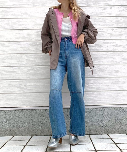 Q(キュー)の「アイスタッチ撥水ブルゾン(ブルゾン・レディース・ブラウン/アイボリー・MEDIUM)」の13枚目の写真