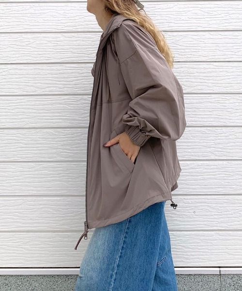 Q(キュー)の「アイスタッチ撥水ブルゾン(ブルゾン・レディース・ブラウン/アイボリー・MEDIUM)」の19枚目の写真