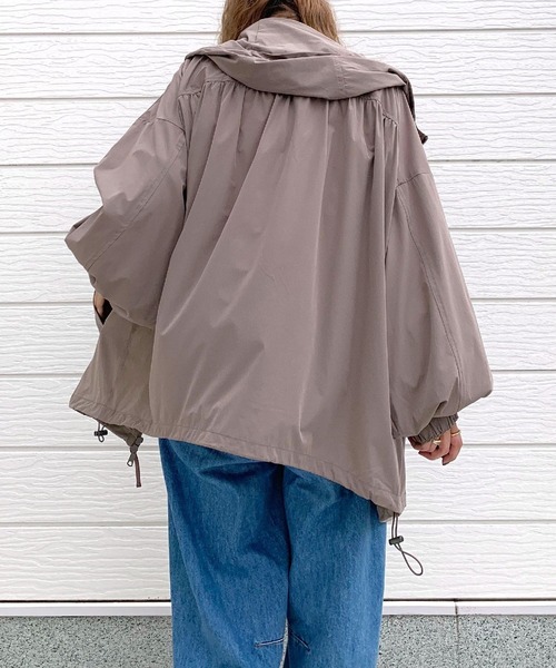 Q(キュー)の「アイスタッチ撥水ブルゾン(ブルゾン・レディース・ブラウン/アイボリー・MEDIUM)」の18枚目の写真