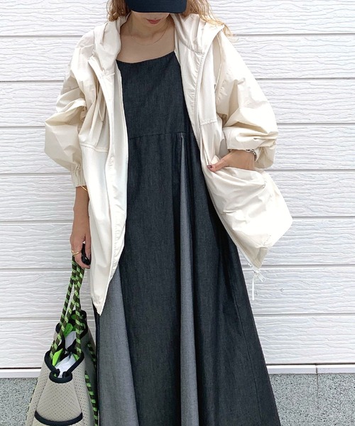 Q(キュー)の「アイスタッチ撥水ブルゾン(ブルゾン・レディース・ブラウン/アイボリー・MEDIUM)」の22枚目の写真