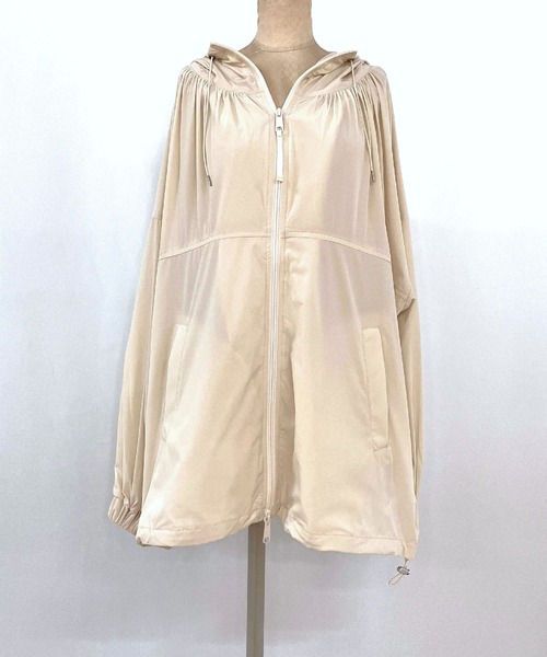 Q(キュー)の「アイスタッチ撥水ブルゾン(ブルゾン・レディース・ブラウン/アイボリー・MEDIUM)」の9枚目の写真