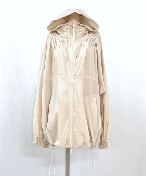 Q(キュー)の「アイスタッチ撥水ブルゾン(ブルゾン・レディース・ブラウン/アイボリー・MEDIUM)」の6枚目の写真