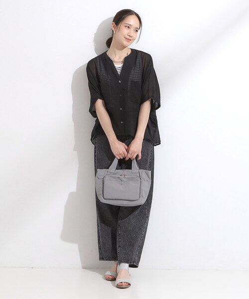 SHOO・LA・RUE(シューラルー)の「【撥水/2WAY】フロントポケット10ポケットトートバッグ(トートバッグ・レディース・ブラック/グレー/ブルー・00)」の12枚目の写真
