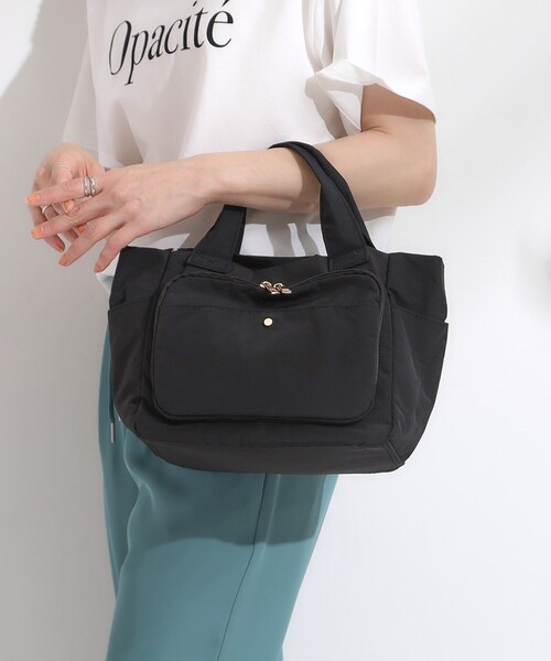 SHOO・LA・RUE(シューラルー)の「【撥水/2WAY】フロントポケット10ポケットトートバッグ(トートバッグ・レディース・ブラック/グレー/ブルー・00)」の11枚目の写真