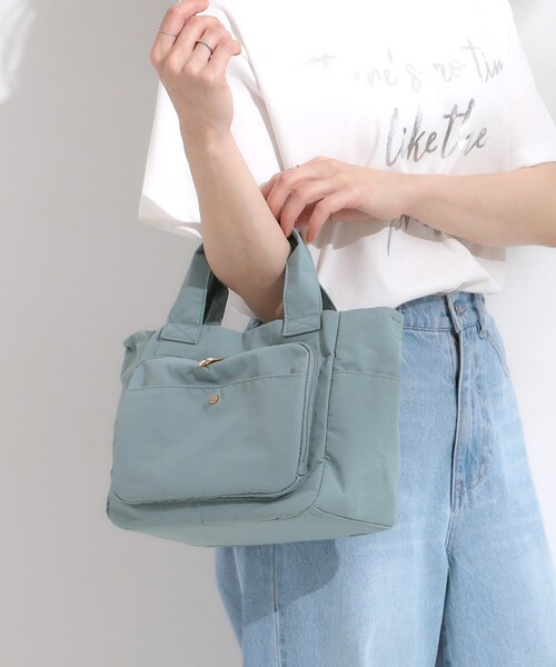 SHOO・LA・RUE(シューラルー)の「【撥水/2WAY】フロントポケット10ポケットトートバッグ(トートバッグ・レディース・ブラック/グレー/ブルー・00)」の8枚目の写真