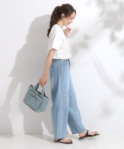 SHOO・LA・RUE(シューラルー)の「【撥水/2WAY】フロントポケット10ポケットトートバッグ(トートバッグ・レディース・ブラック/グレー/ブルー・00)」の7枚目の写真