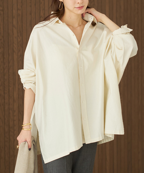 Light OX Poncho シャツ（シャツ/ブラウス）｜Plage（プラージュ