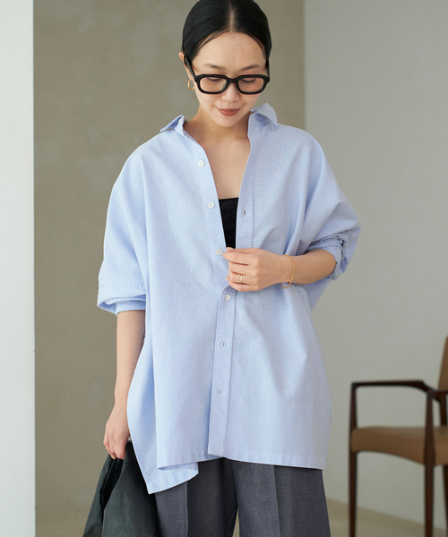 Light OX Poncho シャツ（シャツ/ブラウス）｜Plage（プラージュ）の