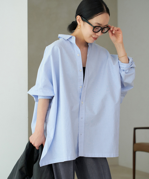 Light OX Poncho シャツ（シャツ/ブラウス）｜Plage（プラージュ）の