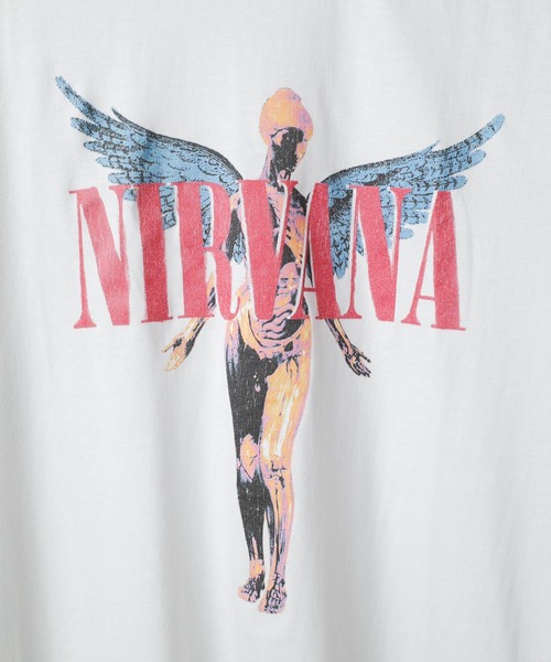 ROCK-OFF（ロックオフ）の「【ROCK-OFF】【3】NIRVANA ANGELIC T-SHIRTS（Tシャツ/カットソー・メンズ・ブラック/ホワイト・X-LARGE/LARGE/MEDIUM）」の17枚目の写真