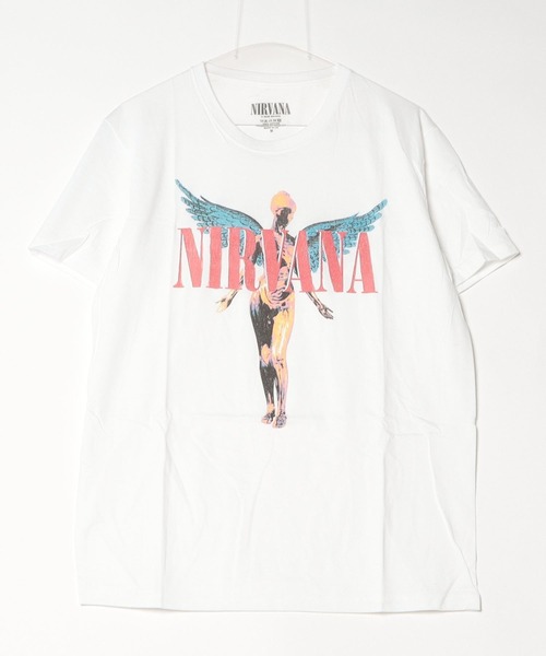 ROCK-OFF（ロックオフ）の「【ROCK-OFF】【3】NIRVANA ANGELIC T-SHIRTS（Tシャツ/カットソー・メンズ・ブラック/ホワイト・X-LARGE/LARGE/MEDIUM）」の3枚目の写真