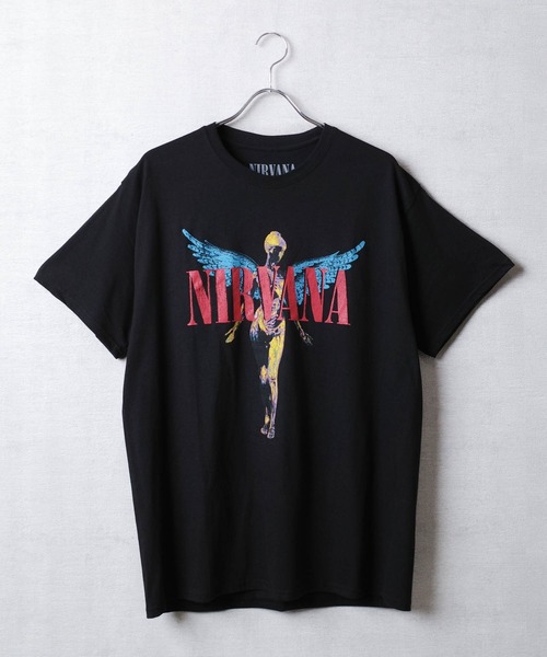 ROCK-OFF（ロックオフ）の「【ROCK-OFF】【3】NIRVANA ANGELIC T-SHIRTS（Tシャツ/カットソー・メンズ・ブラック/ホワイト・X-LARGE/LARGE/MEDIUM）」の13枚目の写真
