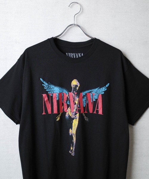 ROCK-OFF（ロックオフ）の「【ROCK-OFF】【3】NIRVANA ANGELIC T-SHIRTS（Tシャツ/カットソー・メンズ・ブラック/ホワイト・X-LARGE/LARGE/MEDIUM）」の5枚目の写真