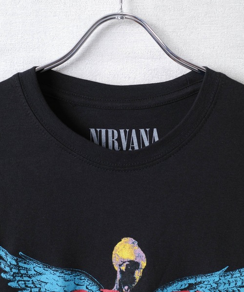 ROCK-OFF（ロックオフ）の「【ROCK-OFF】【3】NIRVANA ANGELIC T-SHIRTS（Tシャツ/カットソー・メンズ・ブラック/ホワイト・X-LARGE/LARGE/MEDIUM）」の6枚目の写真
