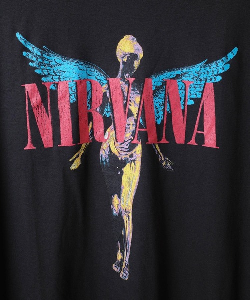 ROCK-OFF（ロックオフ）の「【ROCK-OFF】【3】NIRVANA ANGELIC T-SHIRTS（Tシャツ/カットソー・メンズ・ブラック/ホワイト・X-LARGE/LARGE/MEDIUM）」の7枚目の写真