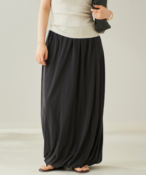 Plage 25SS JERSEY BALOON スカート キャメル M プラージュ Plage JERSEY BALOON スカート （キャメル